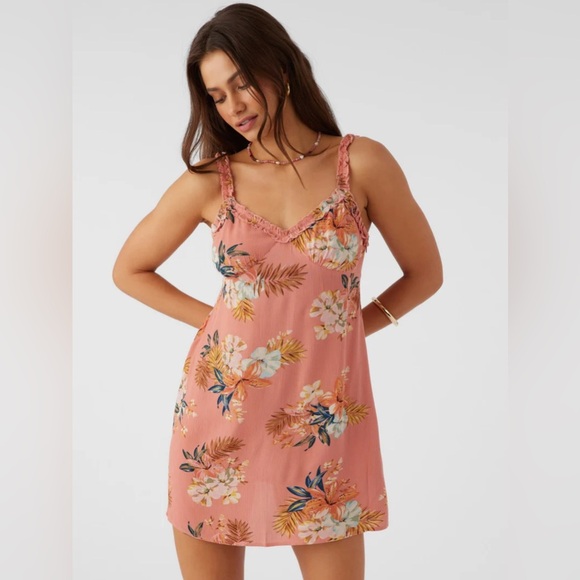 O’Neill Luella babydoll dress - canyon clay/size L - Picture 4 of 5